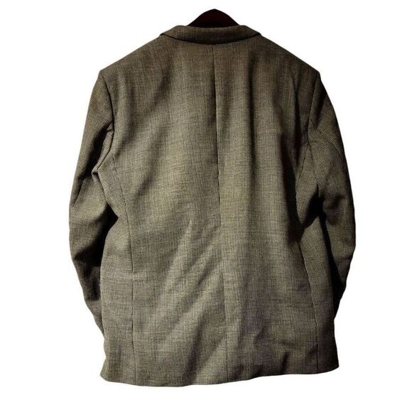 English Manor Light Brown Checked Professional Business Sports Coat Suit Jacket - Picture 5 of 10